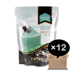 타코 그린티민트 초코칩 파우더 리필형 1box (870g x 12개)